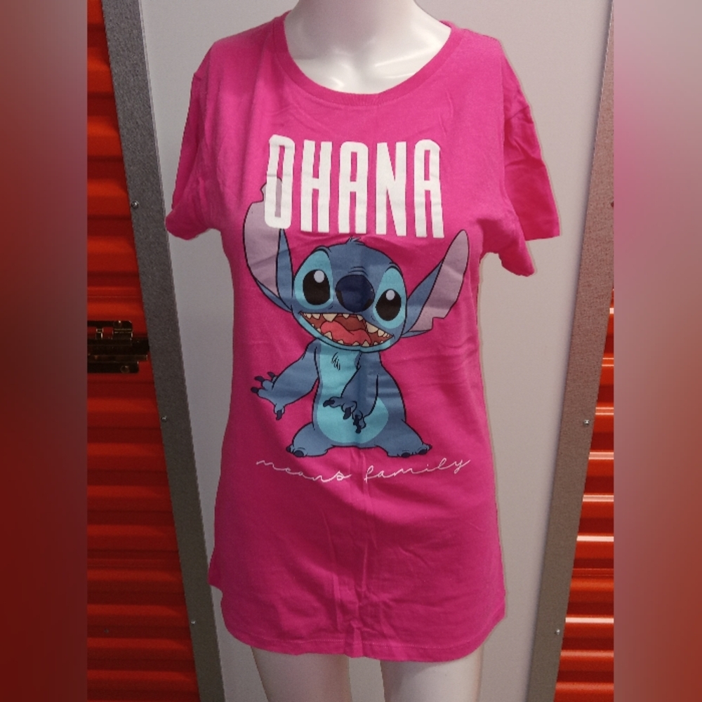 Disney Pink Stitch 'Ohana' Kids Shirt